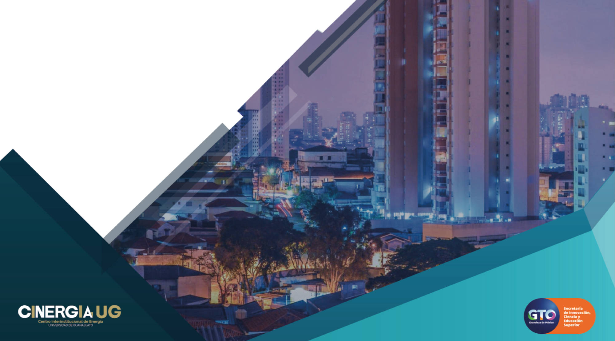 Imagen oficial del Taller teórico-práctico de Diagnósticos Energéticos de Primer Nivel, con los logotipos de CINERGIA UG y de la SICES